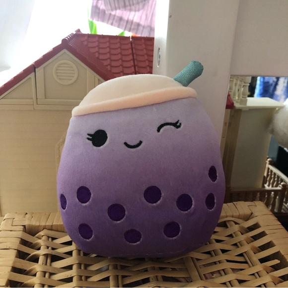 Squishmallows | Toys | Squishmallow 5 Poplina Purple Boba Tea | Poshmark